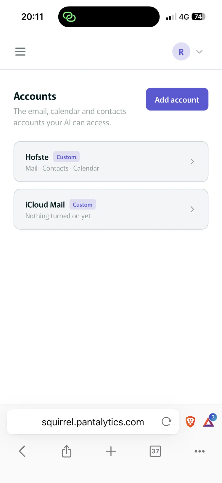 Add accounts